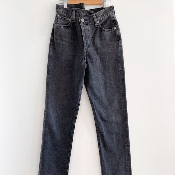 AGOLDE Criss-Cross Straight Jeans - Picture 1 of 13